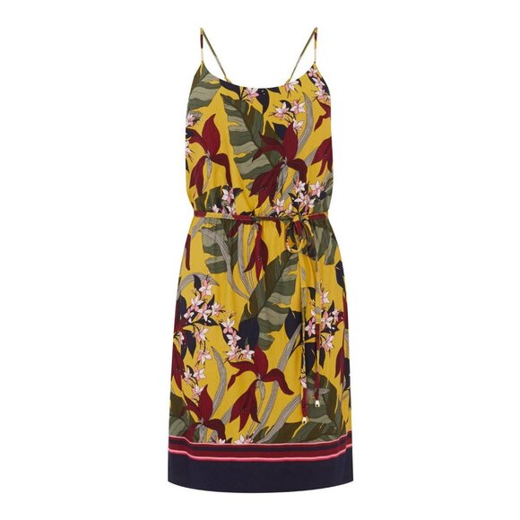BNWT OASIS Yellow Multi Tropical Floral Palm Leaf Summer Cami dress - Picture 4 of 16